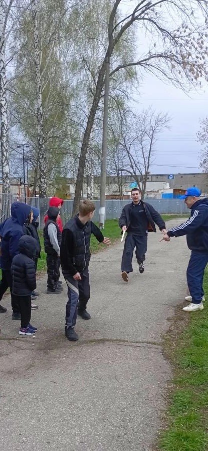 Воспитанники проверили свою скорость и командную работу в эстафете «Бег с передачей палки»!